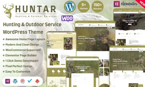 Huntar Hunting & Outdoor Wordpress Theme 1.0.0
