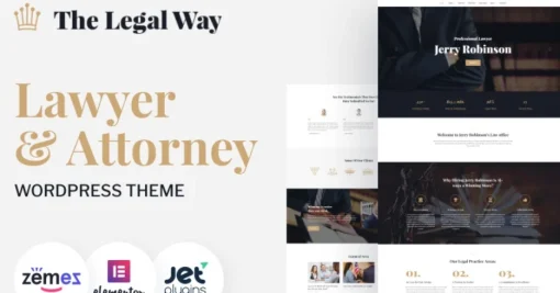 The Legal Way Lawyer & Attorney Wordpress Theme 1.0.0